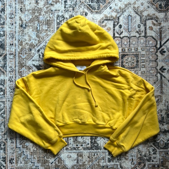 TNA Yellow Crop Hoodie - Picture 1 of 1